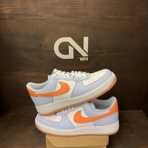 Nike Air Force 1 Low '07 Hydrogen Blue Orange Frost Size 13 (Pre-Owned) - Image 1