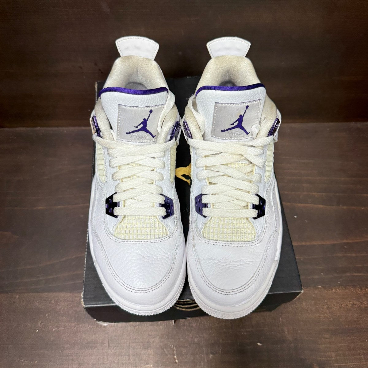 Jordan 4 Retro Metallic Purple (GS) Size 7Y (Pre-Owned)