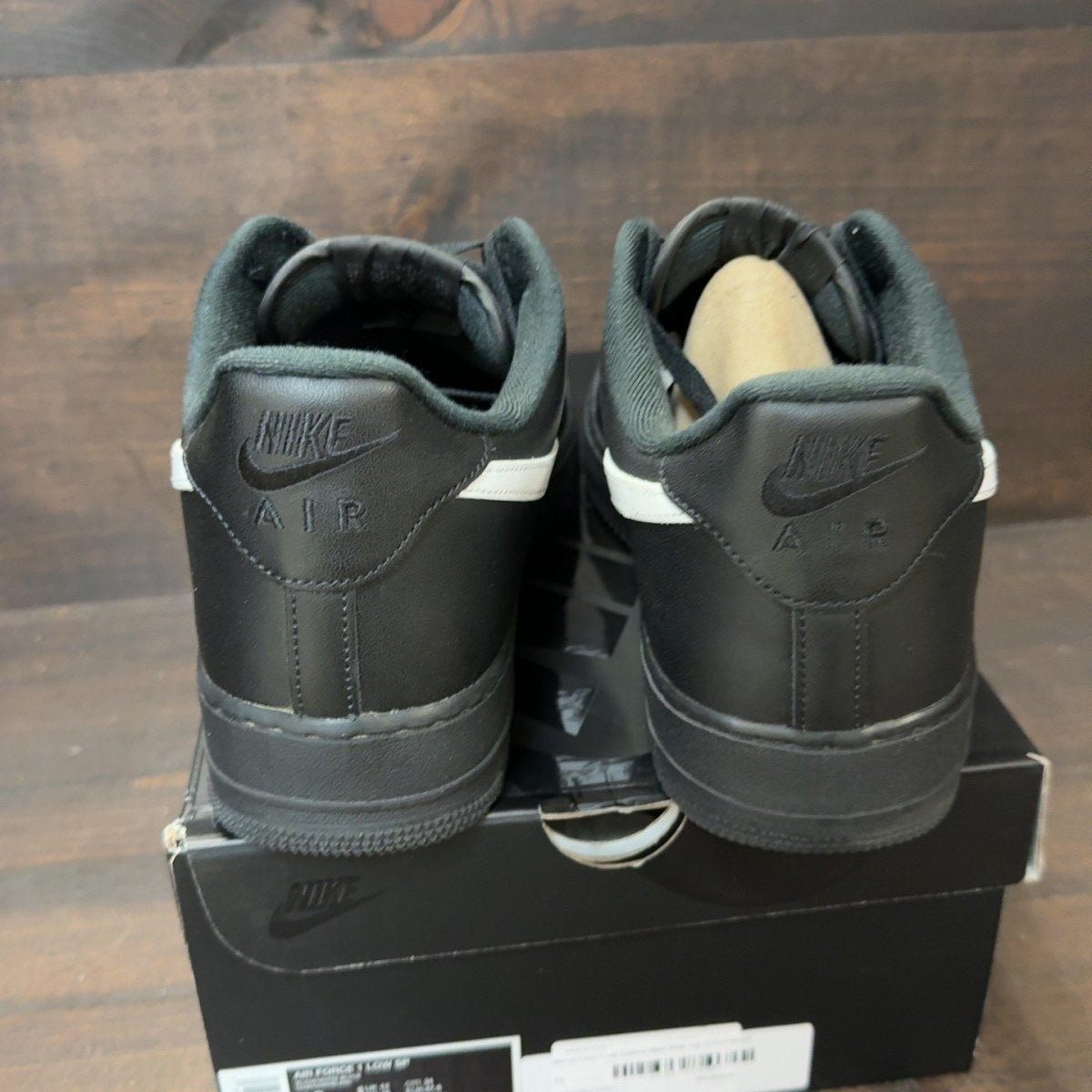 Nike Air Force 1 Low Supreme Black White - Image 4