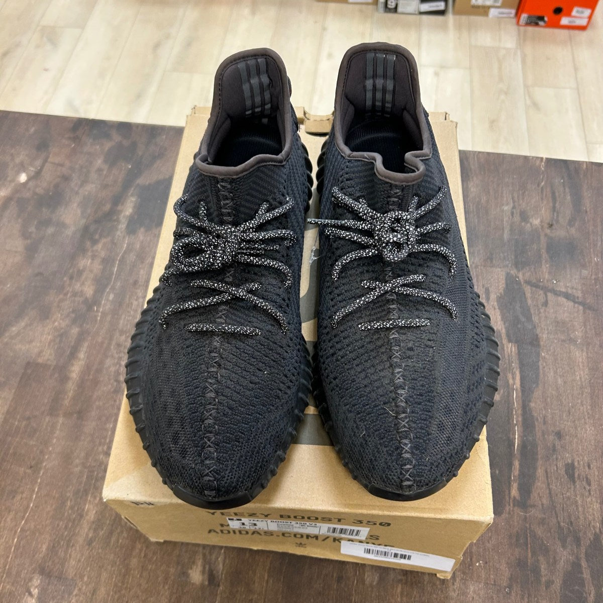 adidas Yeezy Boost 350 V2 Black (Non-Reflective) - Image 2