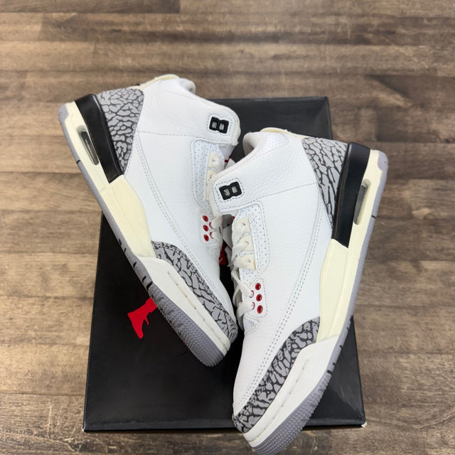 Jordan 3 Retro White Cement Reimagined (GS) Size 5Y (Pre-Owned) - Image 1