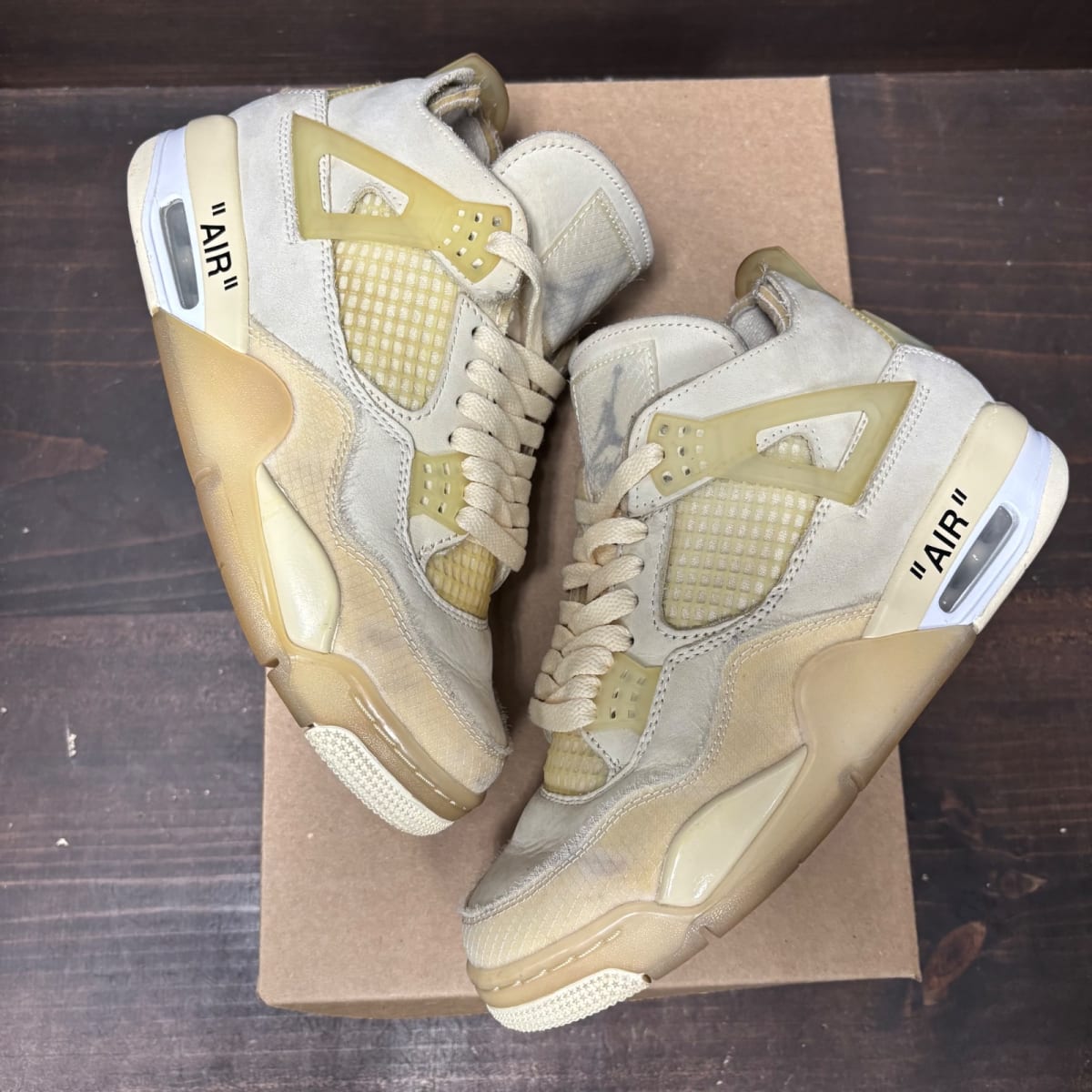 Jordan 4 Retro Off-White Sail (Women's) Size 7W (Pre-Owned) - back