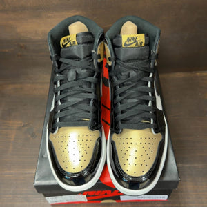 Jordan 1 Retro High NRG Patent Gold Toe Size 10 (Pre-Owned) - tag
