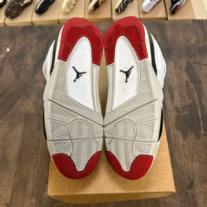 Jordan 4 RM White Fire Red Size 9.5 (Pre-Owned) - Image 5