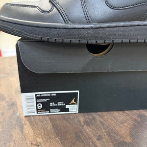 Jordan 1 Mid Triple Black - Image 6