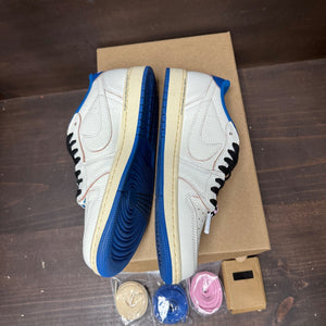 Jordan 1 Retro Low OG SP Fragment x Travis Scott Sail Military Blue Size 9 (Pre-Owned) - side