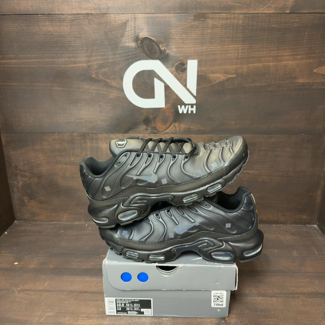 Nike Air Max Plus A-COLD-WALL Black Size 10.5 (Pre-Owned)