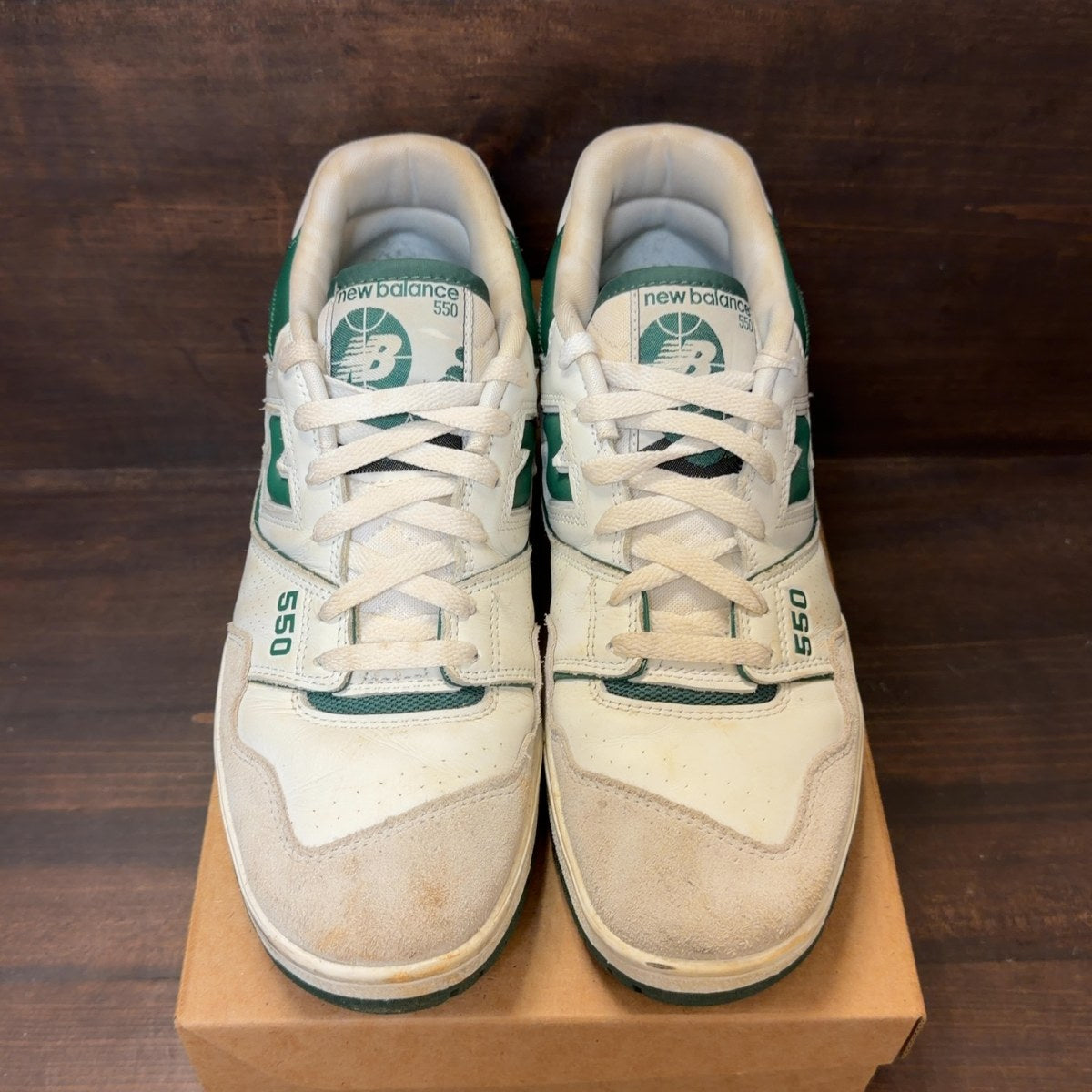 New Balance 550 White Green Size 11.5 (Pre-Owned) - Image 3