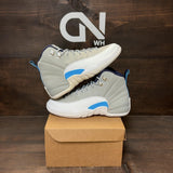Jordan 12 Retro Grey University Blue (GS) Size 7Y (Pre-Owned) - Image 1