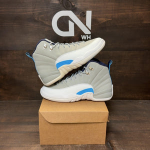 Jordan 12 Retro Grey University Blue (GS) Size 7Y (Pre-Owned) - Image 1