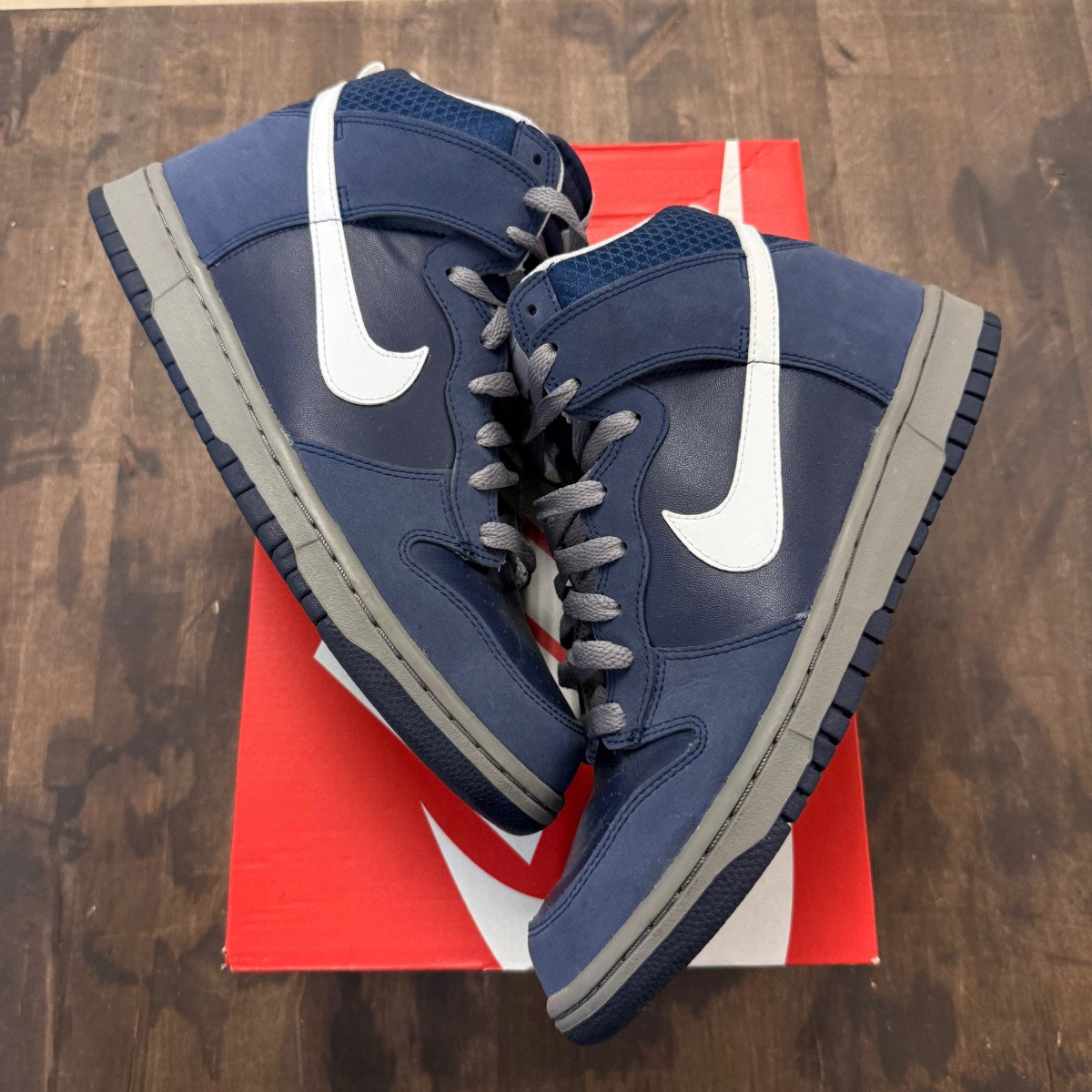 Nike Dunk High Championship Navy Size 9.5 (Pre-Owned) - Image 1