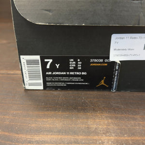 Jordan 11 Retro 72-10 (GS) Size 7Y (Pre-Owned) - aux