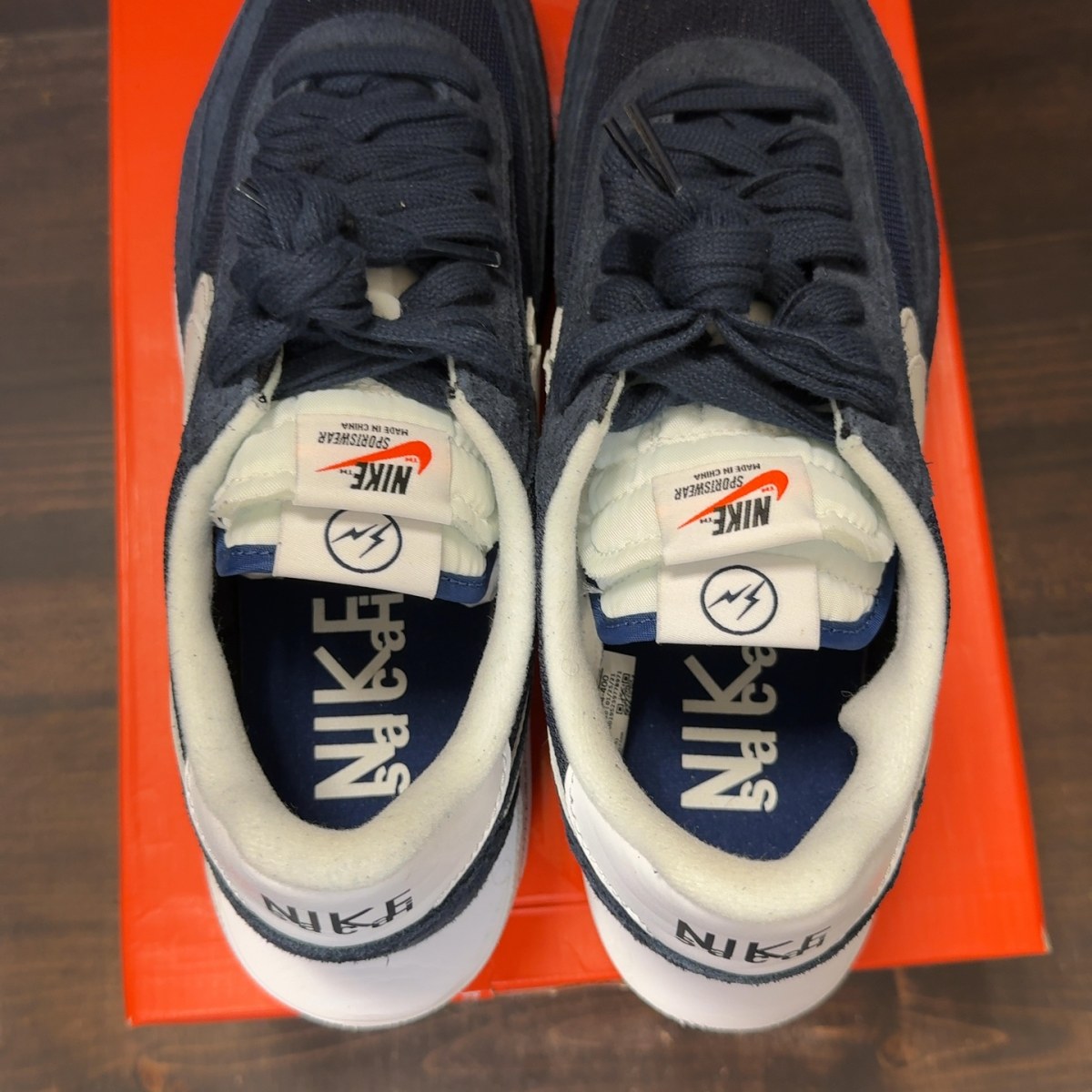 Nike LD Waffle SF sacai Fragment Blue Void - Image 5