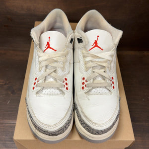 Jordan 3 Retro White Cement Reimagined (GS) Size 5.5Y (Pre-Owned) - Image 3