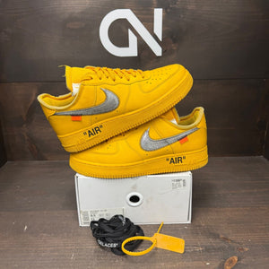 Nike Air Force 1 Low Off-White ICA University Gold - Image 1