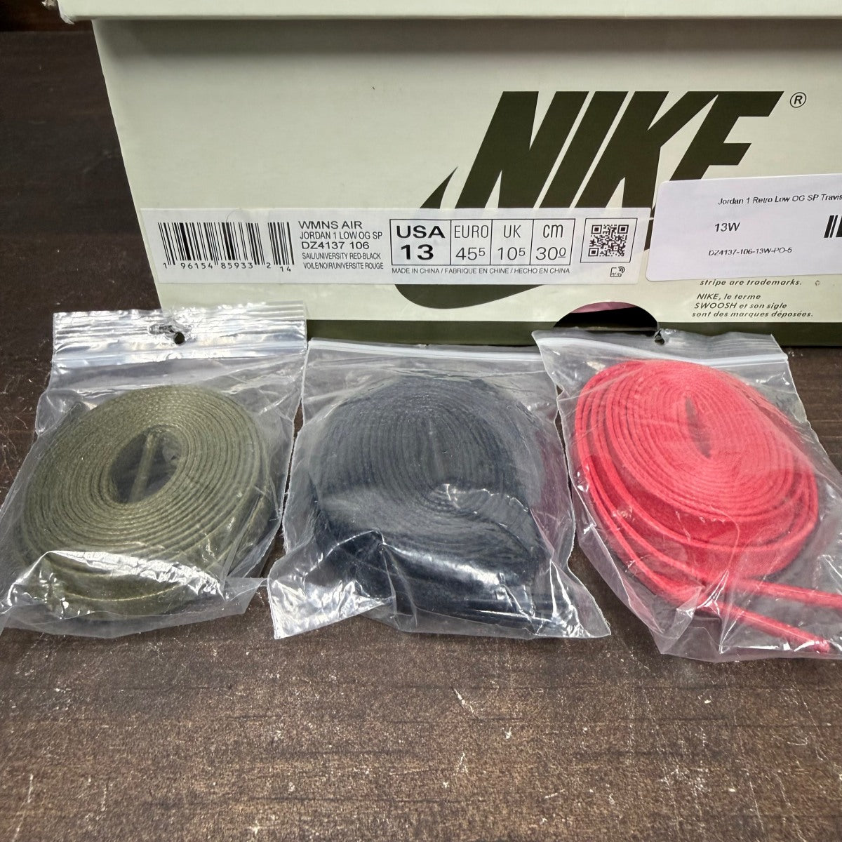 Jordan 1 Retro Low OG SP Travis Scott Olive (Women's) - Image 7