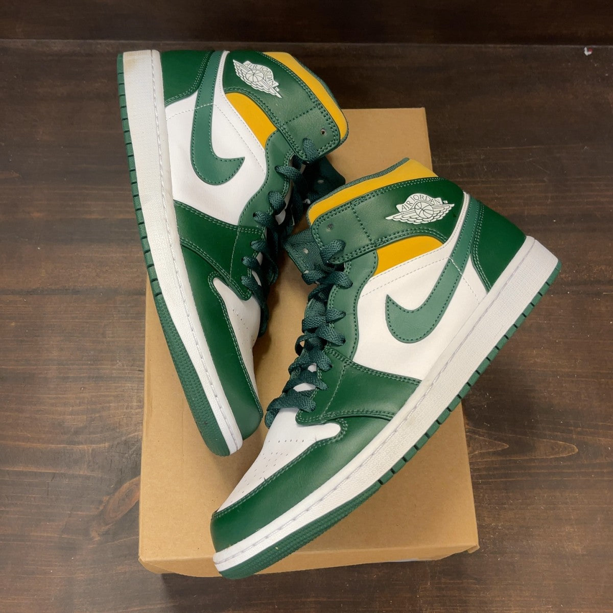 Jordan 1 Mid Sonics (2021) Size 12 (Pre-Owned) - Image 2