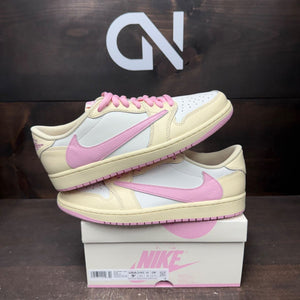 Jordan 1 Retro Low OG SP Travis Scott Shy Pink Size 9.5 (Pre-Owned) - front