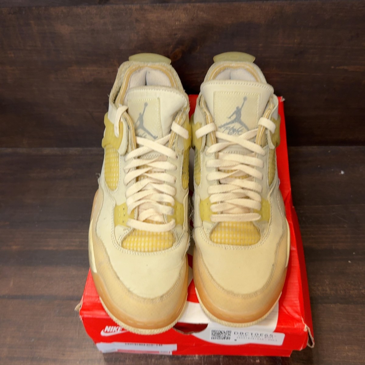 Jordan 4 Retro Off-White Sail (Women's) Size 12W (Pre-Owned) - Image 3