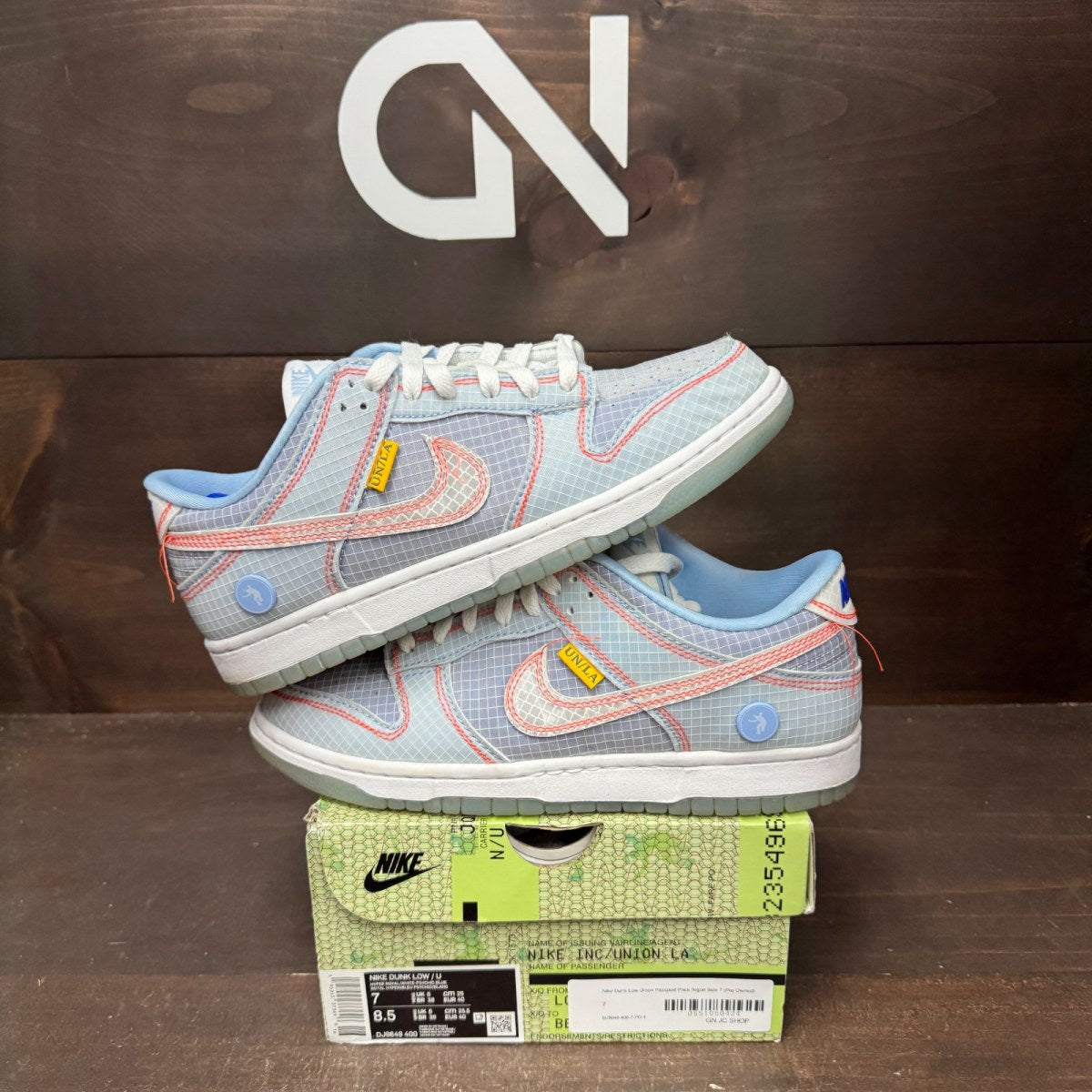 Nike Dunk Low Union Passport Pack Argon - Image 1