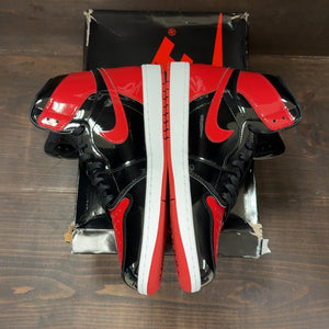 Jordan 1 Retro High OG Patent Bred Size 12.5 (Pre-Owned) - aux