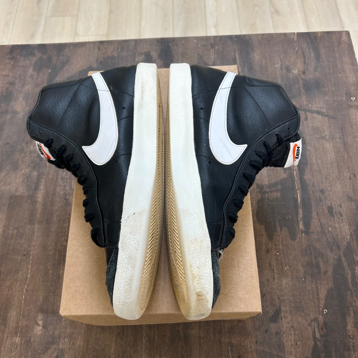 Nike Blazer Mid 77 Vintage Black Sail Size 13 (Pre-Owned) - Image 3