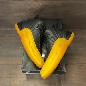 Jordan 12 Retro Black University Gold Size 9.5 (Pre-Owned) - Image 2