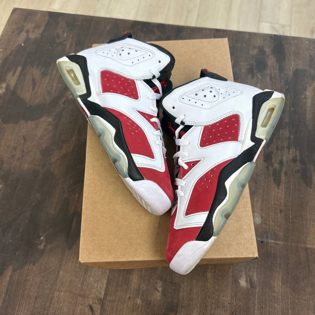 Jordan 6 Retro Carmine (2021) (GS) Size 6.5Y (Pre-Owned) - Image 1