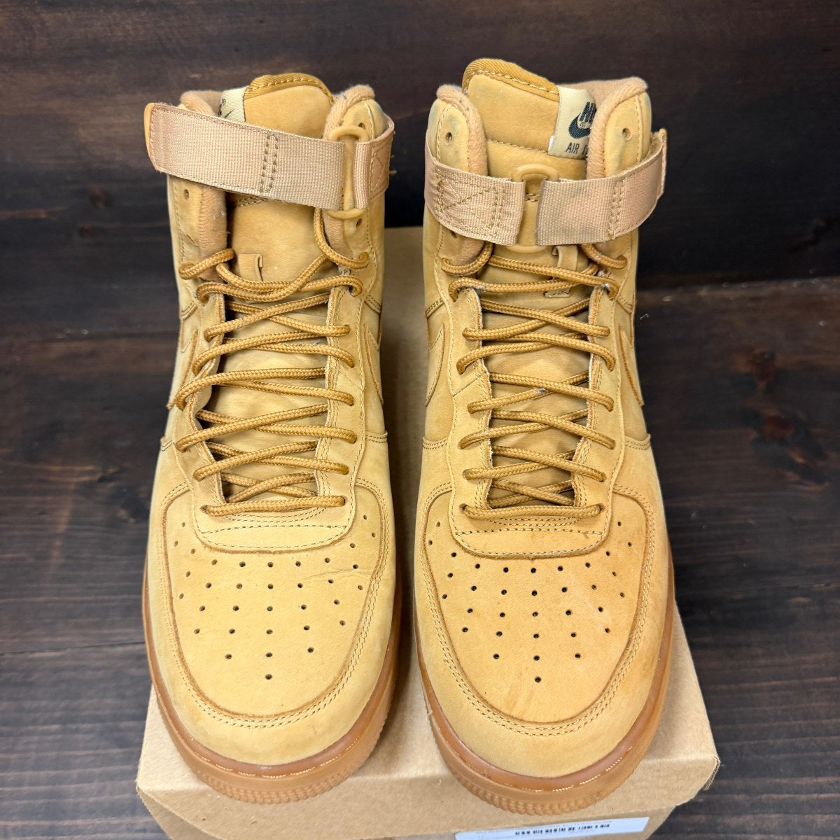Nike Air Force 1 High Wheat (2015) Size 11 (Pre-Owned) - Image 3