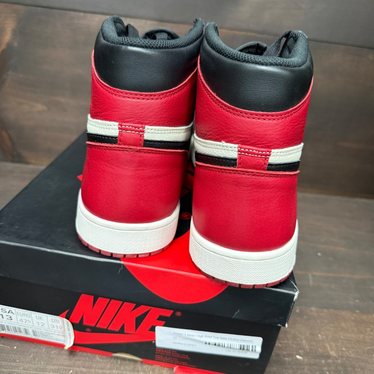 Jordan 1 Retro High Bred Toe - Image 5