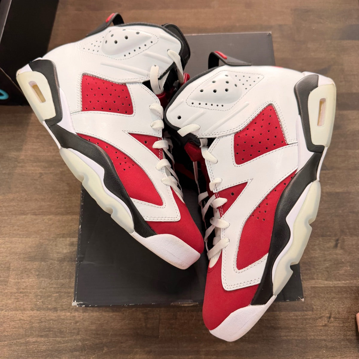 Jordan 6 Retro Carmine (2021) Size 10.5 (Pre-Owned) - Image 1