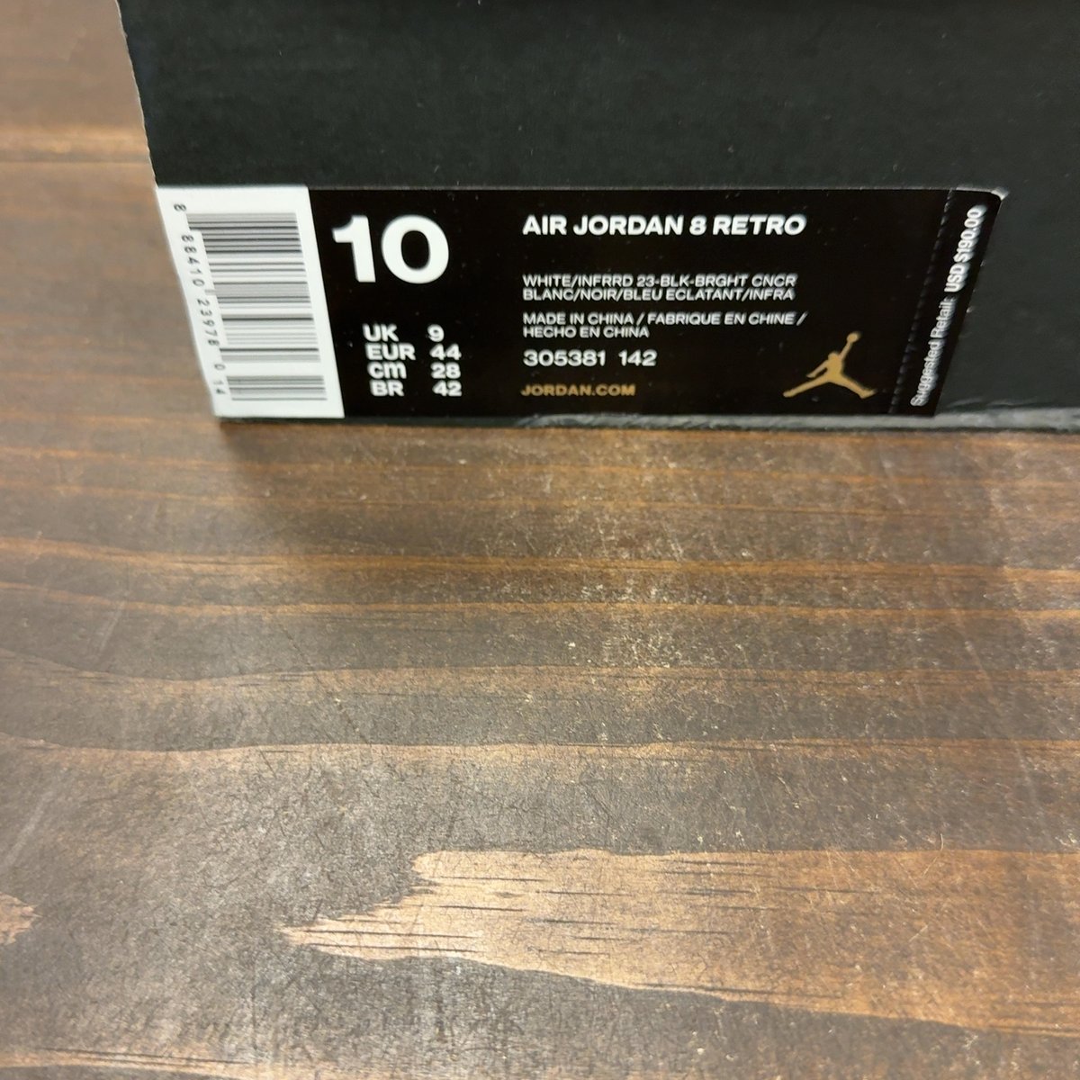 Jordan 8 Retro Three Peat Size 10 (Pre-Owned) - aux