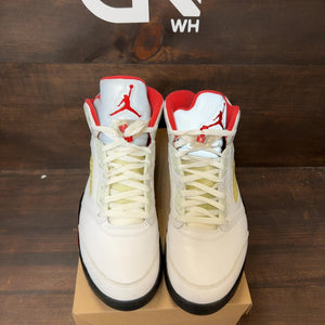 Jordan 5 Retro Fire Red Silver Tongue (2020) Size 12 (Pre-Owned) - Image 3