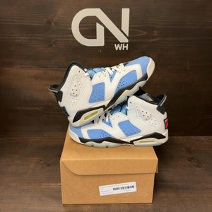 Jordan 6 Retro UNC White (GS) Size 5.5Y (Pre-Owned) - Image 1
