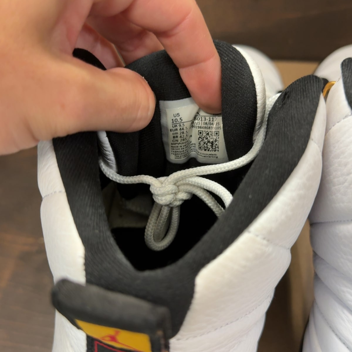 Jordan 12 Retro Taxi (2025) Size 10.5 (Pre-Owned) - aux