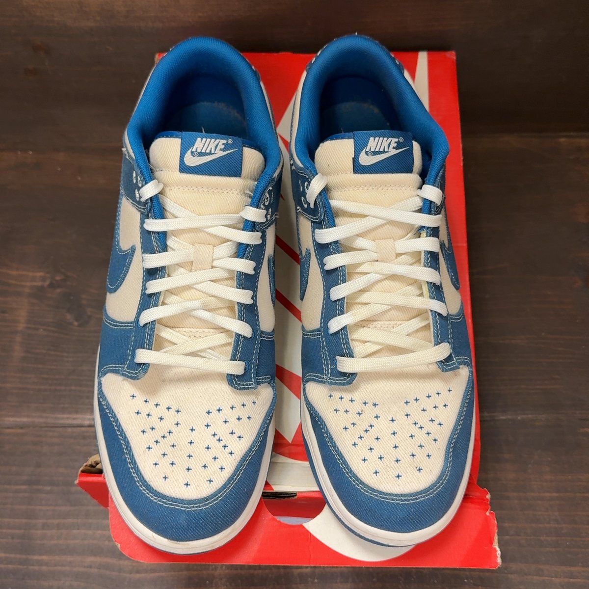 Nike Dunk Low Industrial Blue Sashiko Size 13 (Pre-Owned) - tag
