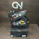 Nike Air Force 1 Mid Supreme NBA Black Size 10 (Pre-Owned) - front