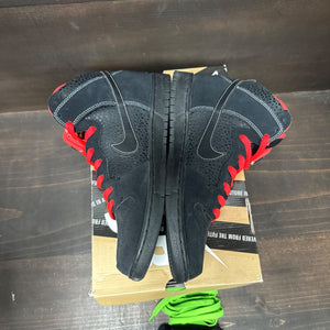 Nike SB Dunk High Black Safari Atomic Red - Image 3