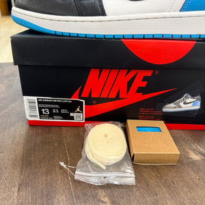 Jordan 1 Retro Low OG Black Dark Powder Blue - Image 7