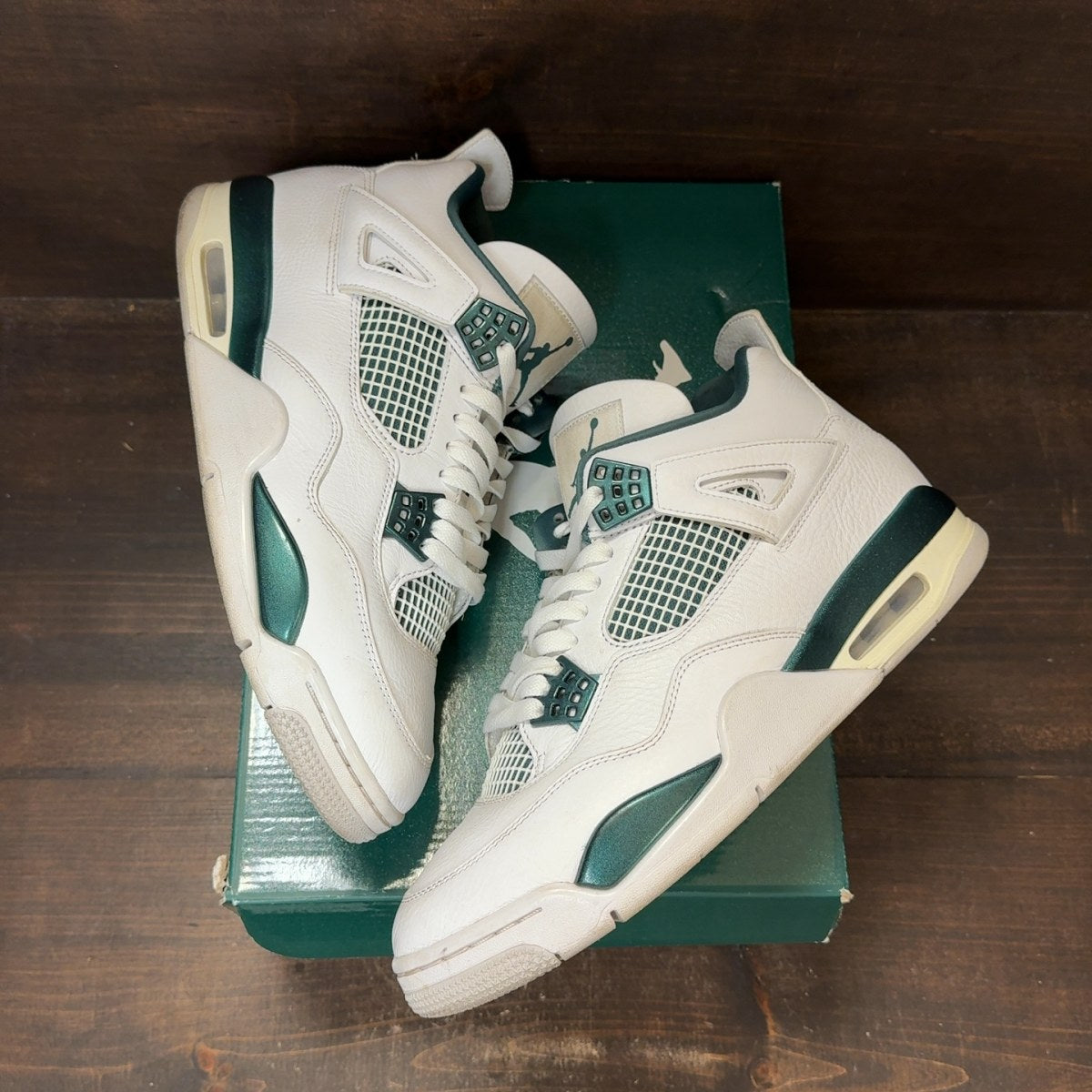 Jordan 4 Retro Oxidized Green Size 10 (Pre-Owned) - back