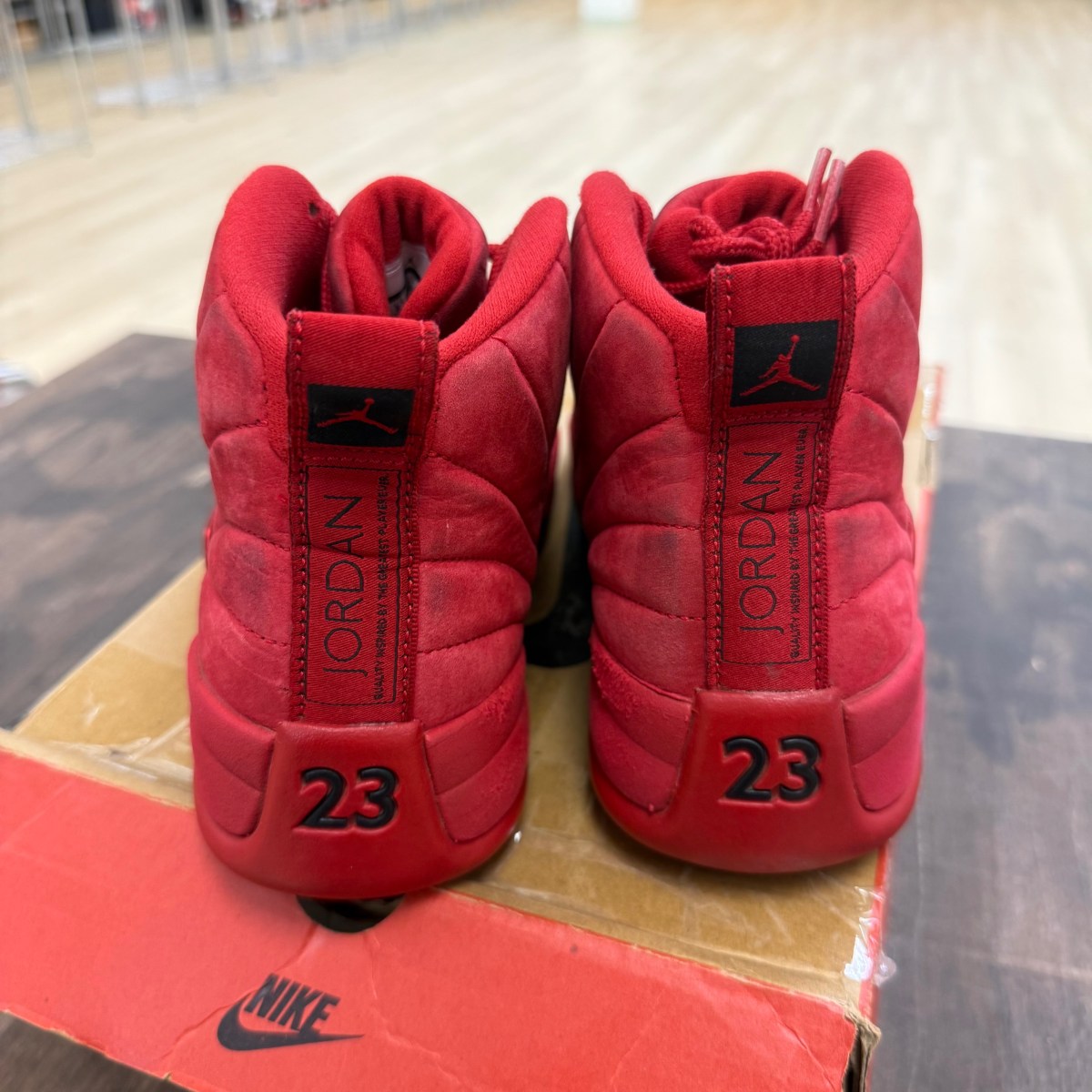 Jordan 12 Retro Gym Red (2018) Size 8.5 (Pre-Owned) - Image 3