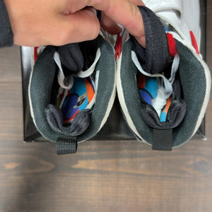 Jordan 8 Retro White True Red (2025) Size 9 (Pre-Owned) - aux