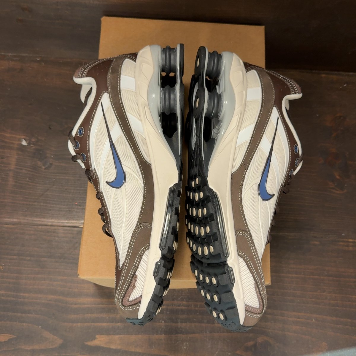 Nike Shox Ride 2 Baroque Brown Diffused Blue Size 12 (Pre-Owned) - aux