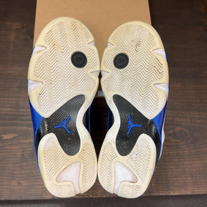 Jordan 14 Retro White Hyper Royal Size 8.5 (Pre-Owned) - Image 8