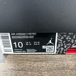 Jordan 3 Retro Black Cat (2025) Size 10 (Pre-Owned) - Image 6