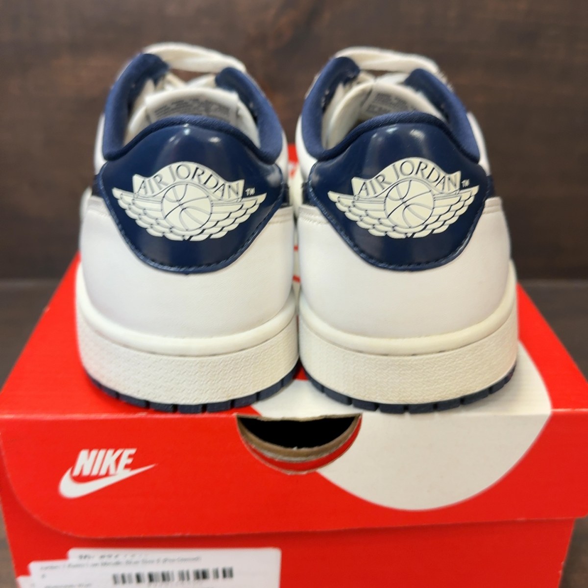 Jordan 1 Retro Low Metallic Blue Size 8 (Pre-Owned) - Image 5