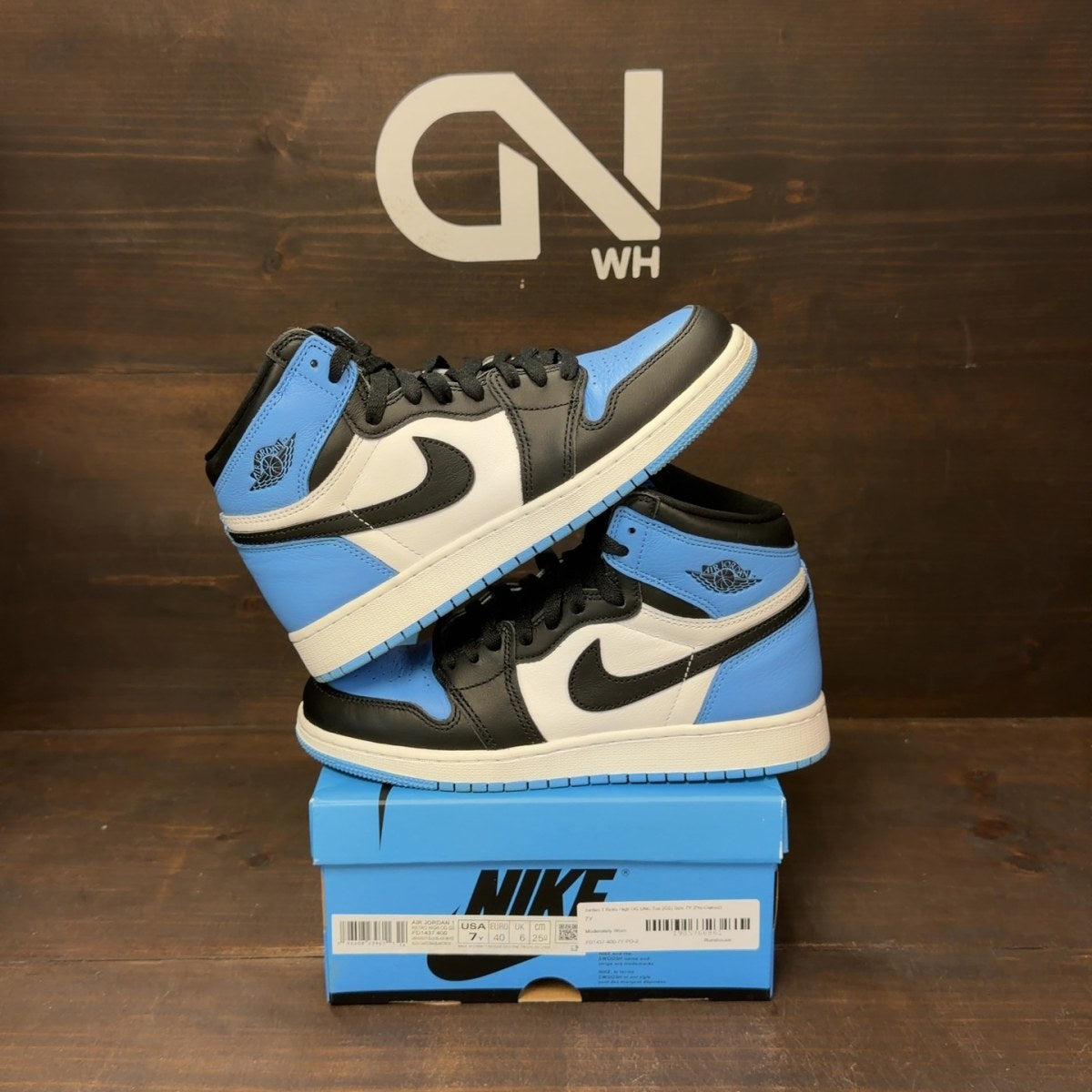 Jordan 1 Retro High OG UNC Toe (GS) - Image 1