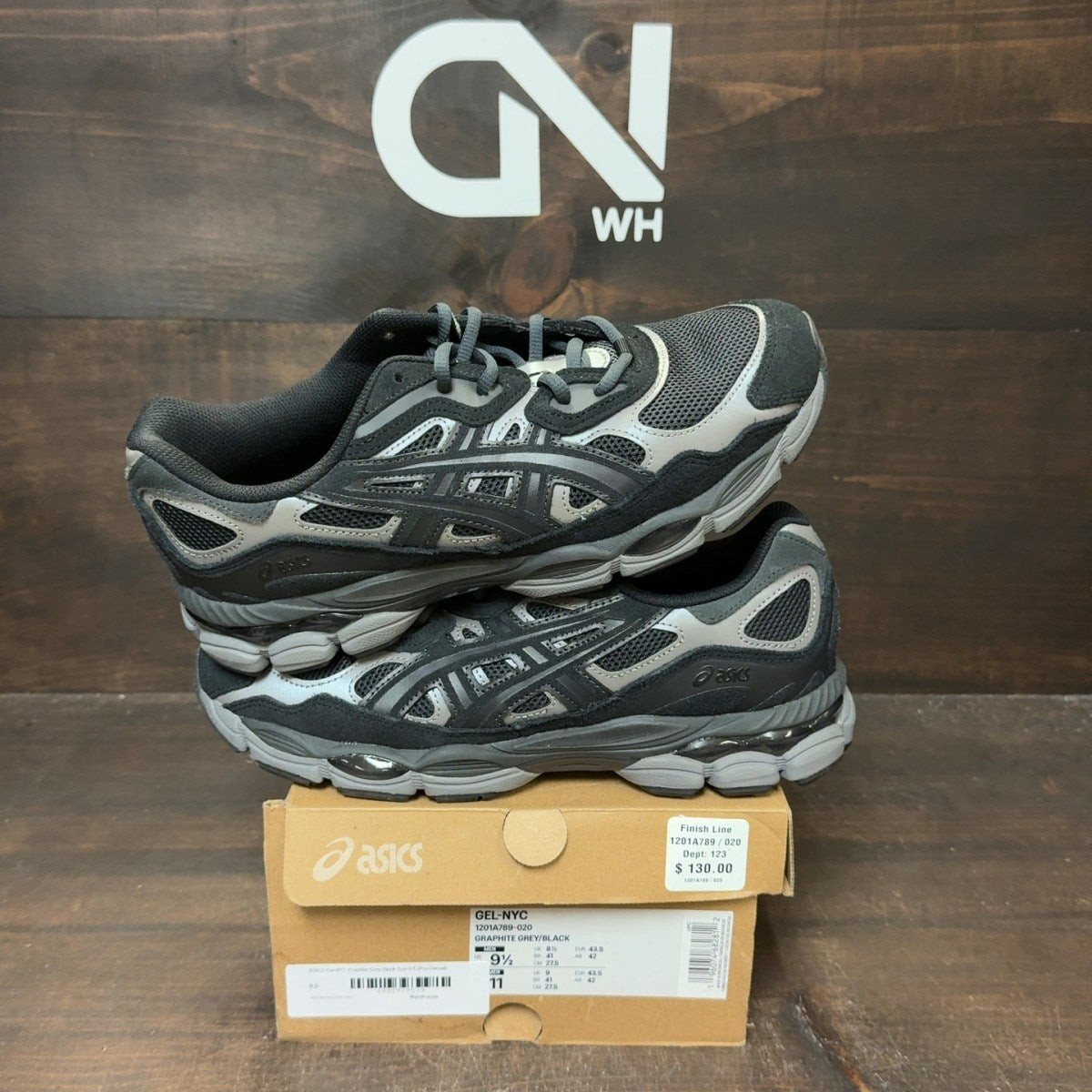 ASICS Gel-NYC Graphite Grey Black - Image 1