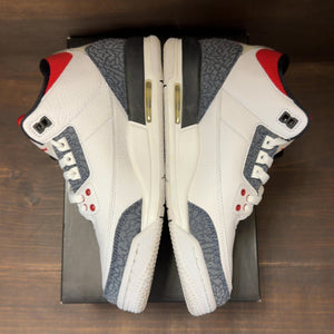 Jordan 3 Retro SE Fire Red Denim (GS) Size 7Y (Pre-Owned) - aux