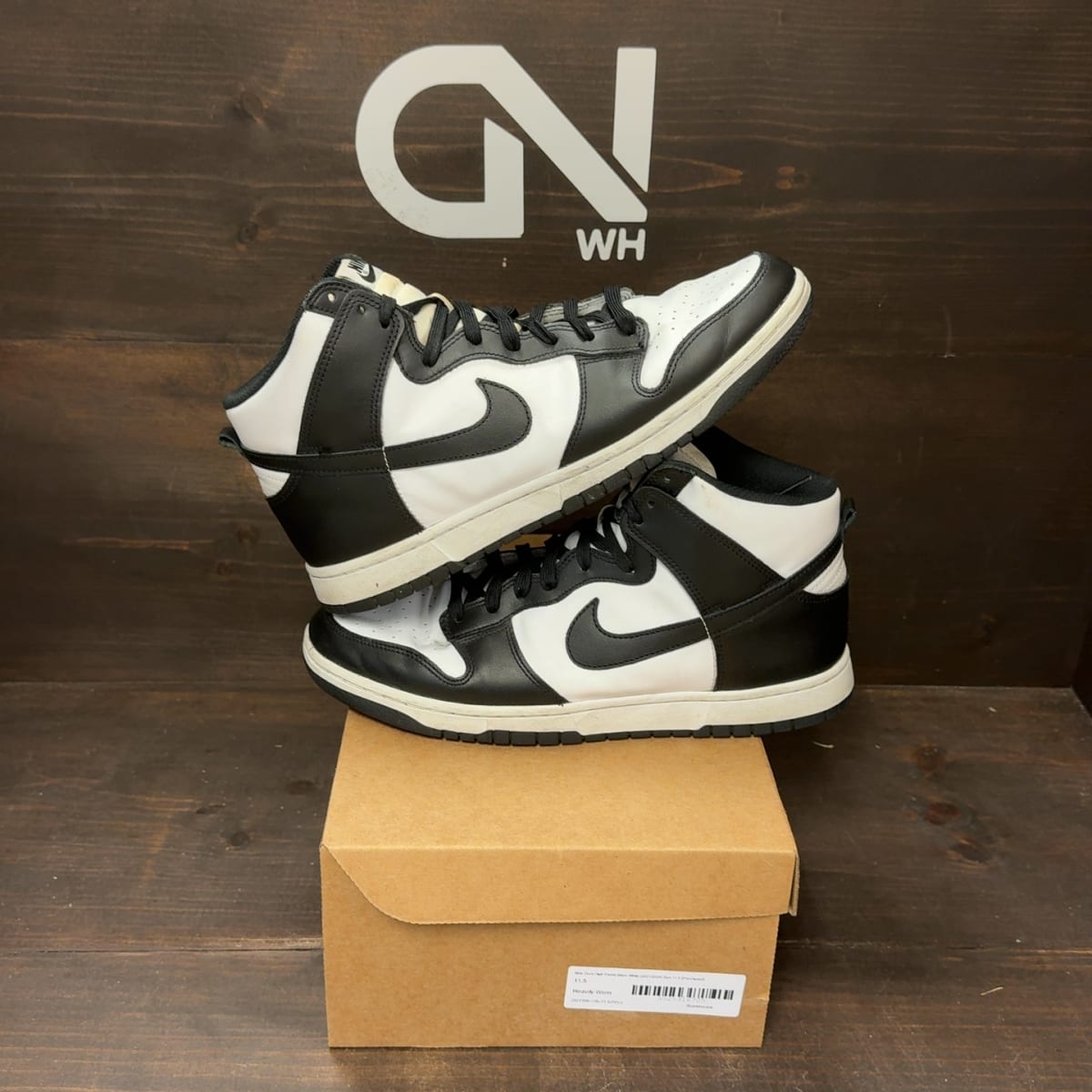 Nike Dunk High Panda Black White (2021/2024) Size 11.5 (Pre-Owned) - front